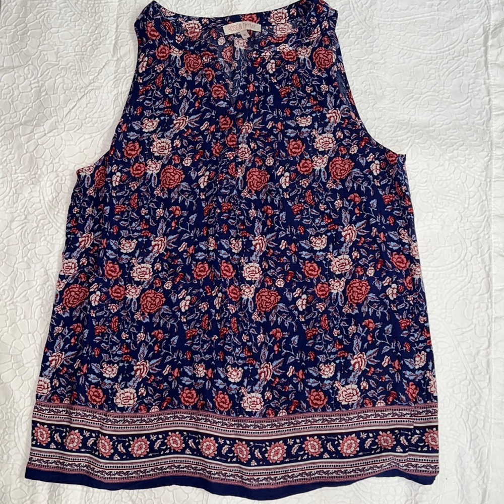 Women “Rose & Thyme Floral Blouse